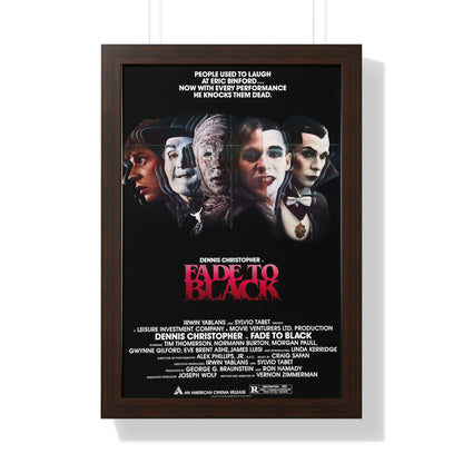 FADE TO BLACK 1980 - Framed Movie Poster-16″ x 24″-The Sticker Space