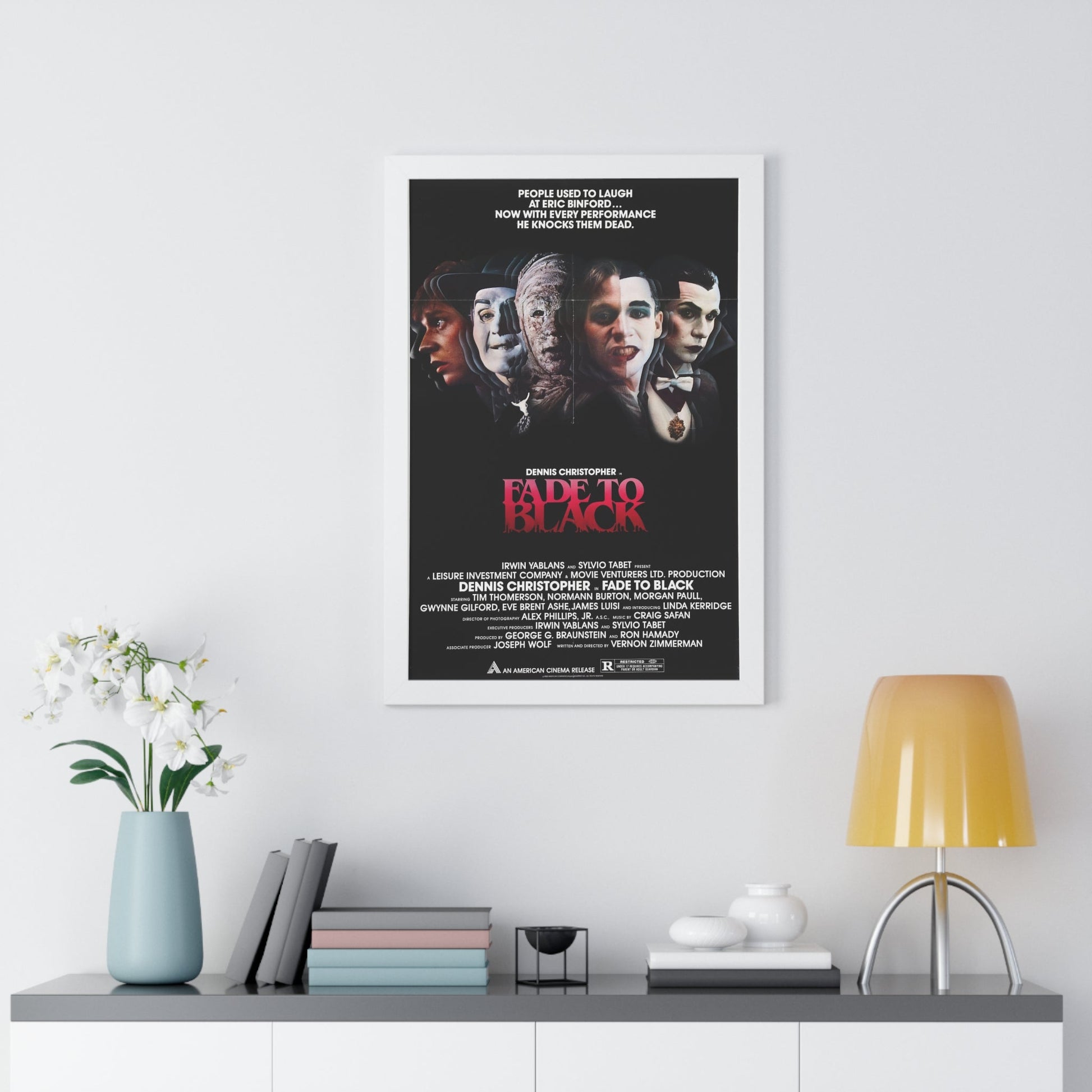 FADE TO BLACK 1980 - Framed Movie Poster-The Sticker Space