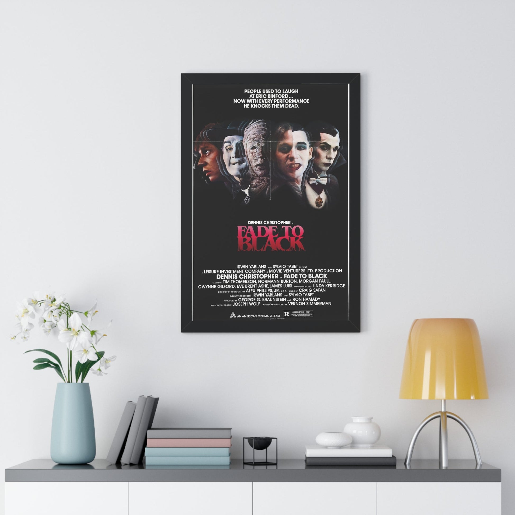 FADE TO BLACK 1980 - Framed Movie Poster-The Sticker Space