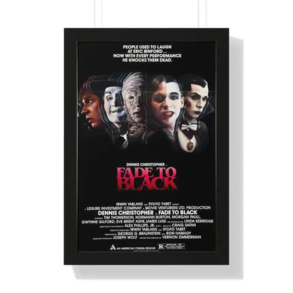 FADE TO BLACK 1980 - Framed Movie Poster - The Sticker Space
