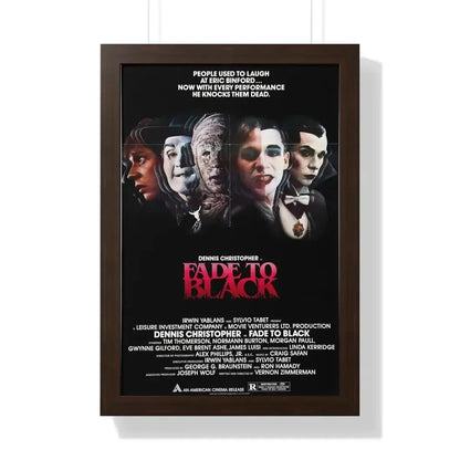 FADE TO BLACK 1980 - Framed Movie Poster - The Sticker Space