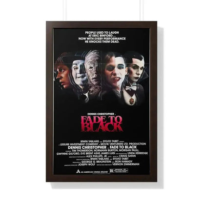 FADE TO BLACK 1980 - Framed Movie Poster - The Sticker Space