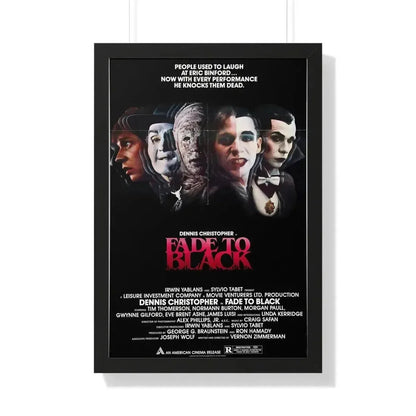 FADE TO BLACK 1980 - Framed Movie Poster - The Sticker Space