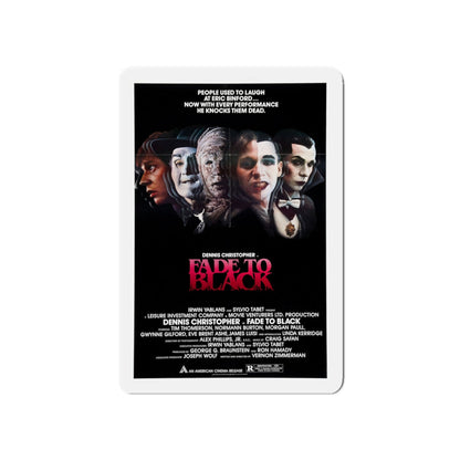 FADE TO BLACK 1980 Movie Poster - Die-Cut Magnet-5" x 5"-The Sticker Space