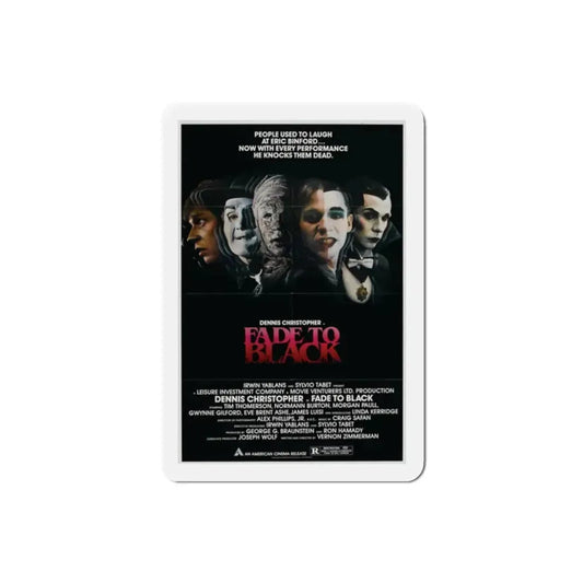 Fade to Black 1980 Movie Poster Refrigerator Magnet 2 Inch - The Sticker Space