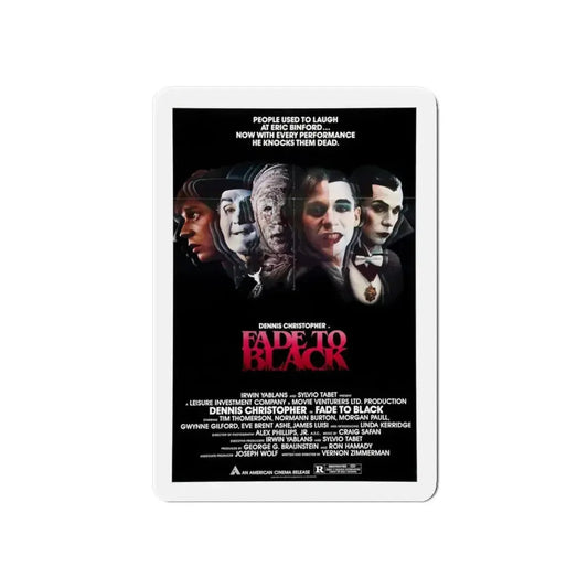 FADE TO BLACK 1980 Movie Poster - Refrigerator Magnet 6 Inch - The Sticker Space