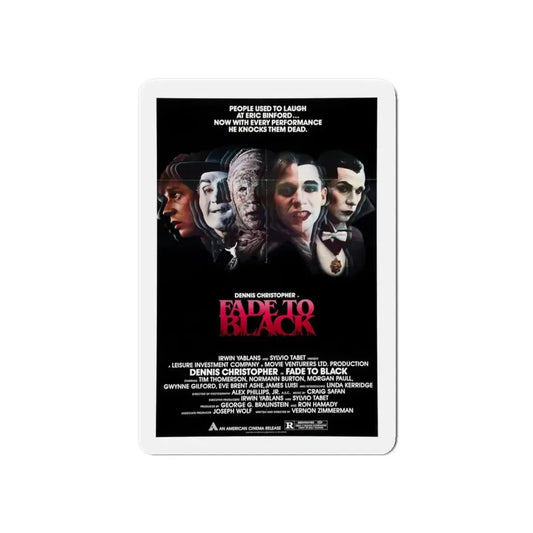 FADE TO BLACK 1980 Movie Poster - Refrigerator Magnet 6 Inch - The Sticker Space