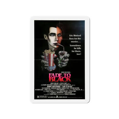 FADE TO BLACK (2) 1980 Movie Poster - Refrigerator Magnet 3 Inch - The Sticker Space