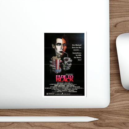 FADE TO BLACK (2) 1980 Movie Poster STICKER Vinyl Die-Cut Decal-The Sticker Space