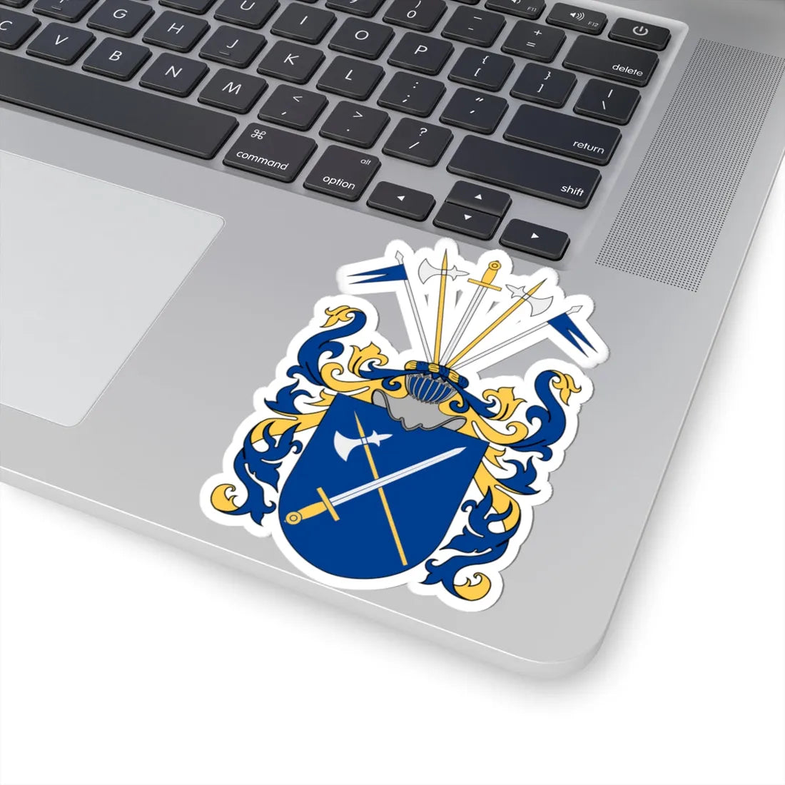 Fahnehielm vapen hela (Sweden) (Coat of Arms) STICKER Vinyl Kiss-Cut Decal - The Sticker Space