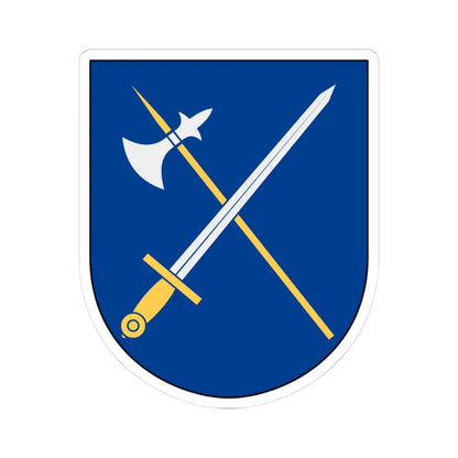 Fahnehielm vapen (Sweden) (Coat of Arms) STICKER Vinyl Kiss-Cut Decal 3 Inch White - The Sticker Space