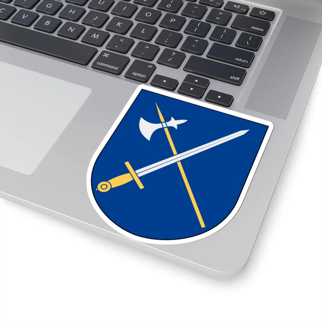 Fahnehielm vapen (Sweden) (Coat of Arms) STICKER Vinyl Kiss-Cut Decal - The Sticker Space