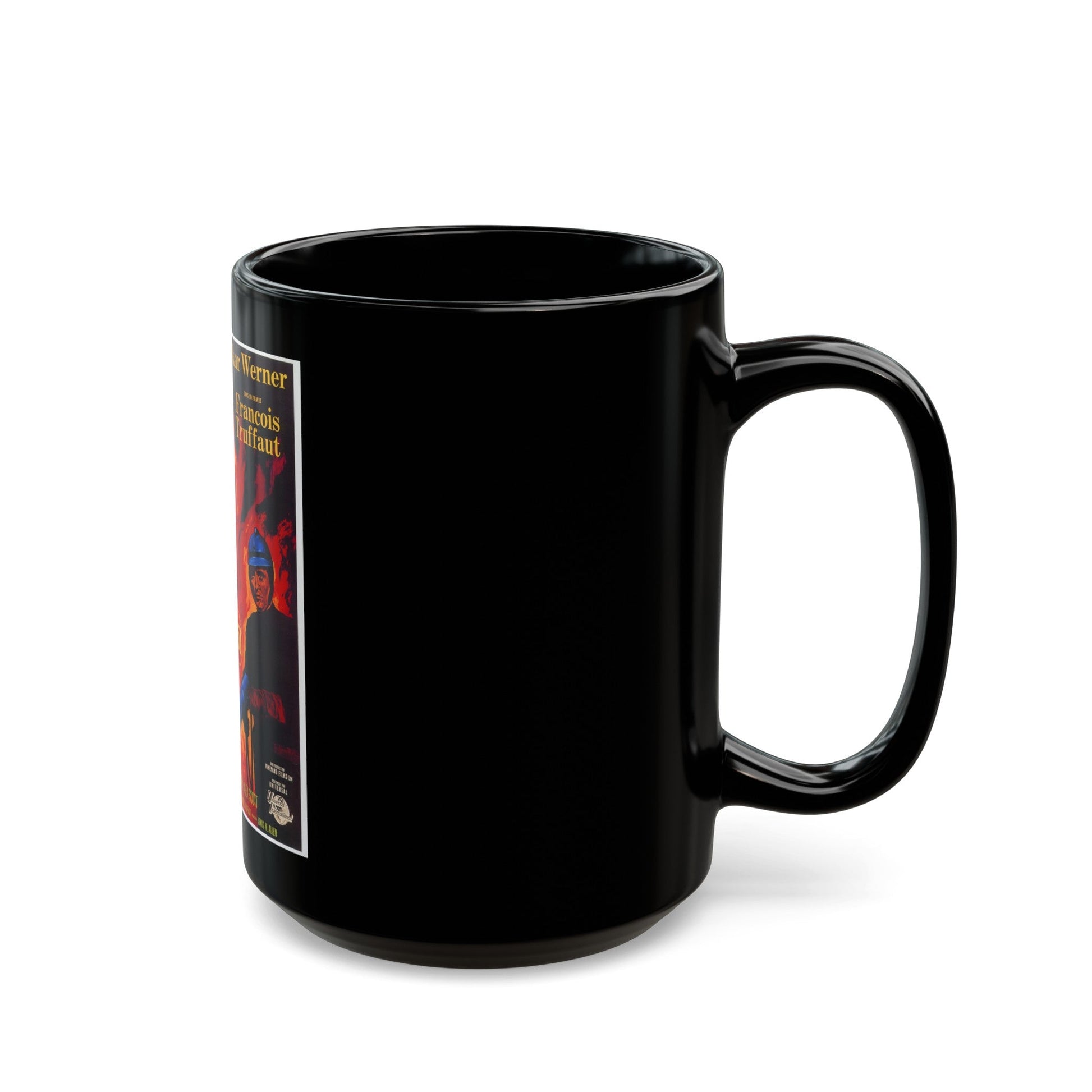 FAHRENHEIT 451 1966 Movie Poster - Black Coffee Mug-The Sticker Space