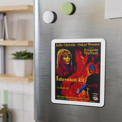 FAHRENHEIT 451 1966 Movie Poster - Die-Cut Magnet-The Sticker Space