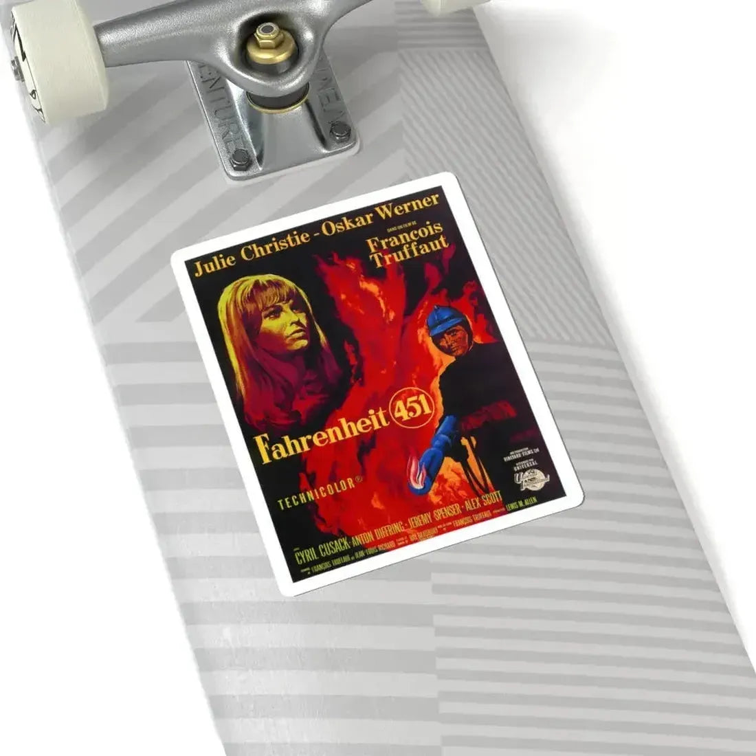 FAHRENHEIT 451 1966 Movie Poster - STICKER Vinyl Kiss-Cut Decal - The Sticker Space