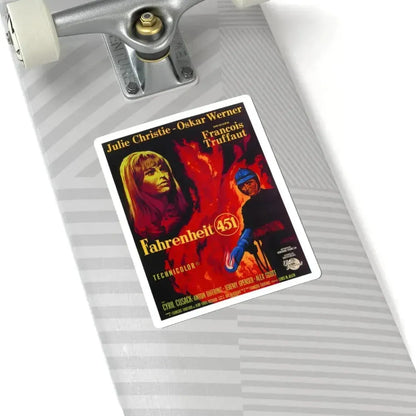 FAHRENHEIT 451 1966 Movie Poster - STICKER Vinyl Kiss-Cut Decal - The Sticker Space