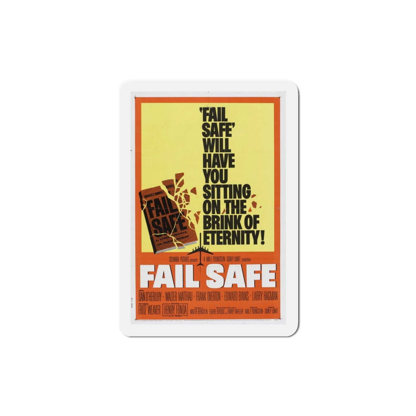 Fail Safe 1964 Movie Poster Die-Cut Magnet-3 Inch-The Sticker Space