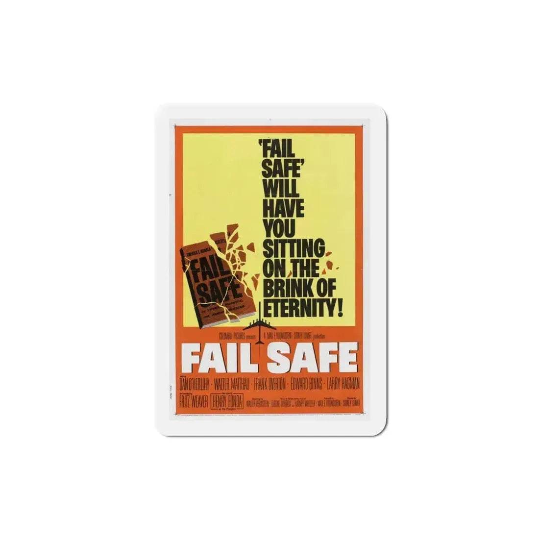 Fail Safe 1964 Movie Poster Refrigerator Magnet 3 Inch - The Sticker Space