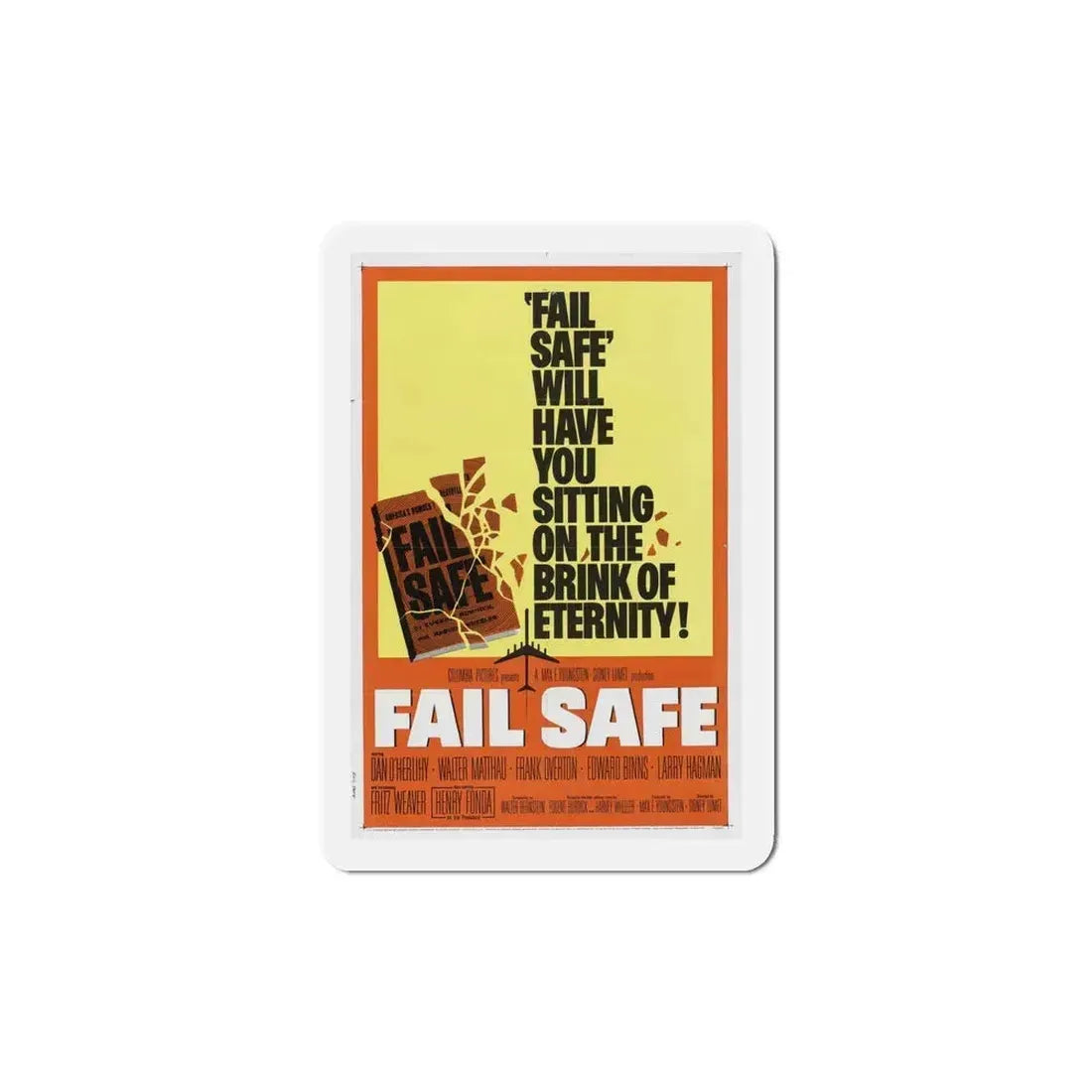 Fail Safe 1964 Movie Poster Refrigerator Magnet 5 Inch - The Sticker Space