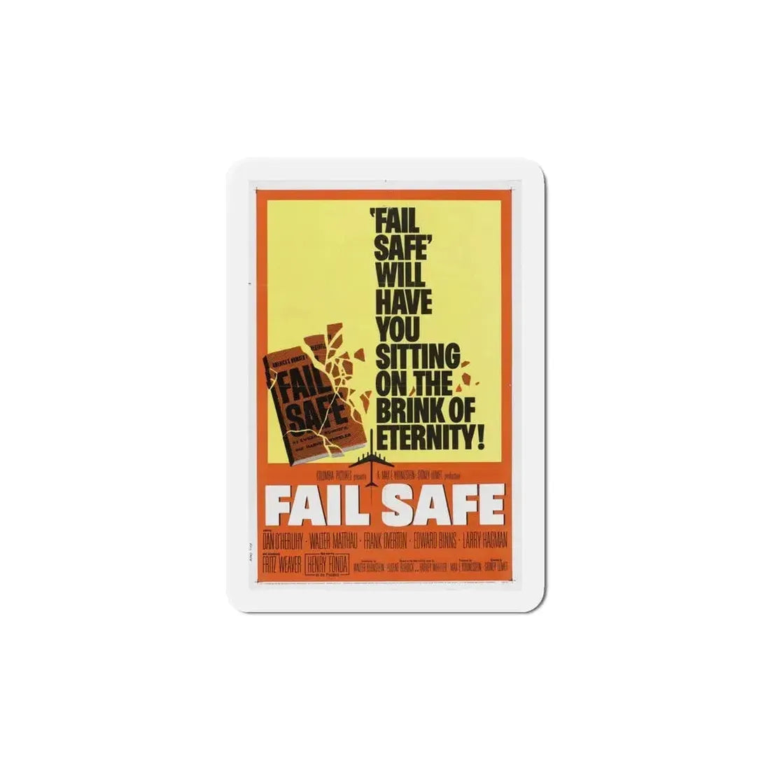 Fail Safe 1964 Movie Poster Refrigerator Magnet 6 Inch - The Sticker Space