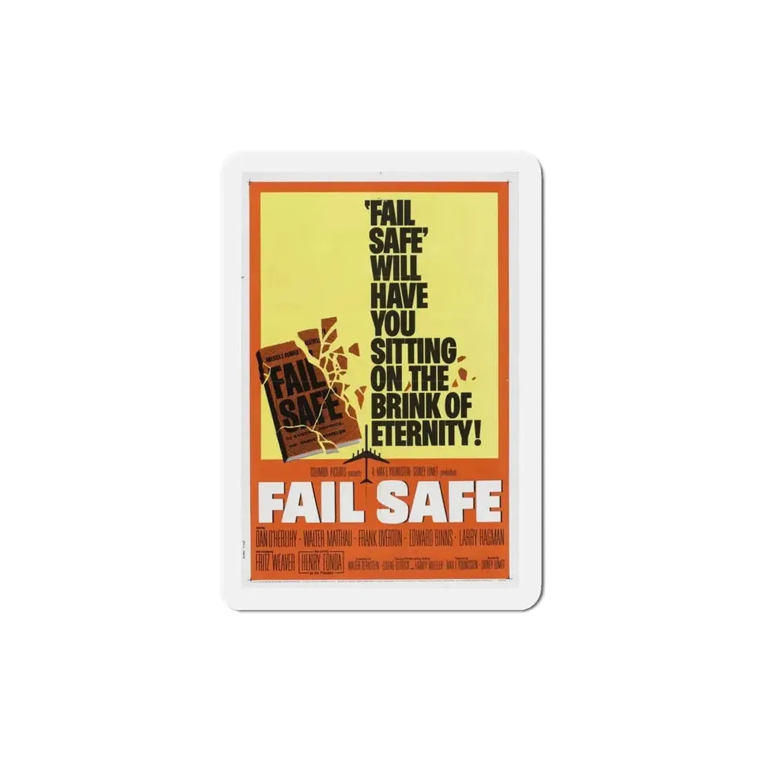 Fail Safe 1964 Movie Poster Refrigerator Magnet - The Sticker Space