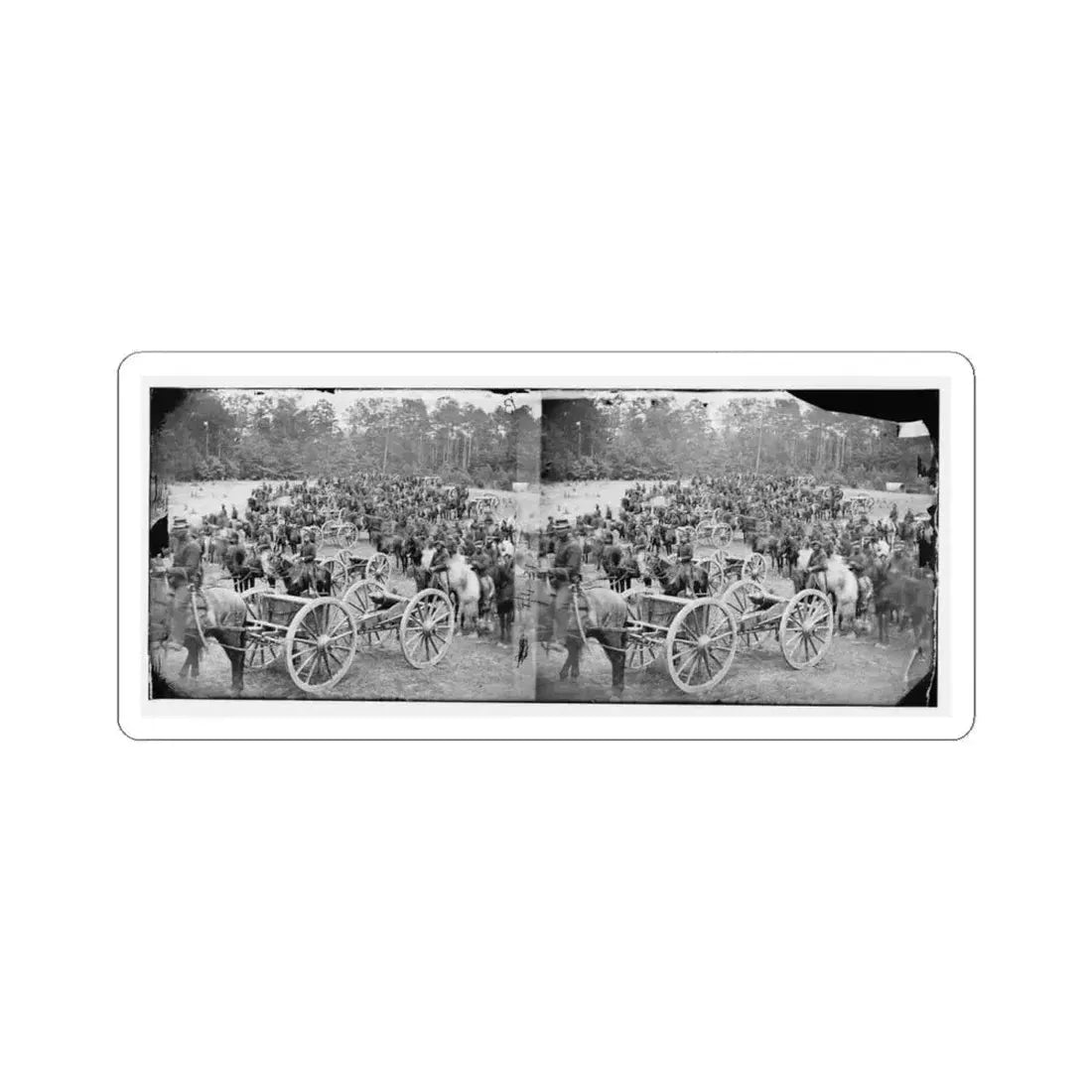 Fair Oaks, Va., Vicinity. Horatio G. Gibson's C and G Batteries (U.S. Civil War) STICKER Vinyl Kiss-Cut Decal 6 Inch White - The Sticker Space