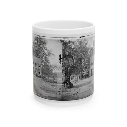 Fair Oaks, Va. Frame House Used As A Hospital By Gen Joseph Hooker's Division (U.S. Civil War) White Coffee Mug