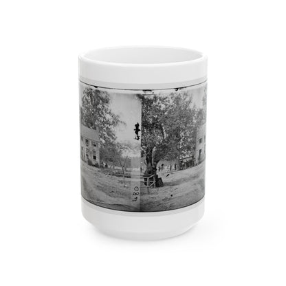 Fair Oaks, Va. Frame House Used As A Hospital By Gen Joseph Hooker's Division (U.S. Civil War) White Coffee Mug