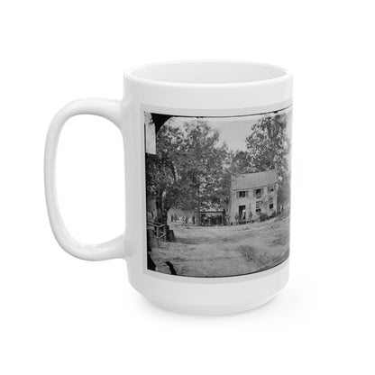 Fair Oaks, Va. Frame House Used As A Hospital By Gen Joseph Hooker's Division (U.S. Civil War) White Coffee Mug