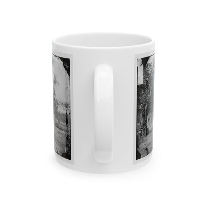 Fair Oaks, Va. Frame House Used As A Hospital By Gen Joseph Hooker's Division (U.S. Civil War) White Coffee Mug