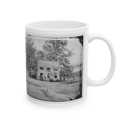 Fair Oaks, Va. Frame House Used As A Hospital By Gen Joseph Hooker's Division (U.S. Civil War) White Coffee Mug