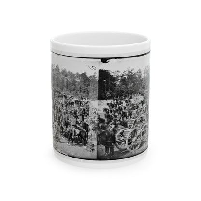 Fair Oaks, Va., Vicinity. Battery M., 2d U.S. Artillery, Commanded By Capt. Henry Benson (U.S. Civil War) White Coffee Mug