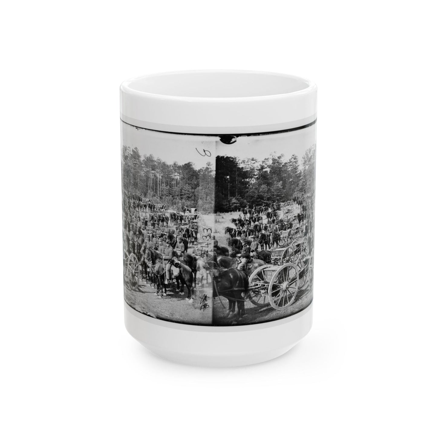 Fair Oaks, Va., Vicinity. Battery M., 2d U.S. Artillery, Commanded By Capt. Henry Benson (U.S. Civil War) White Coffee Mug