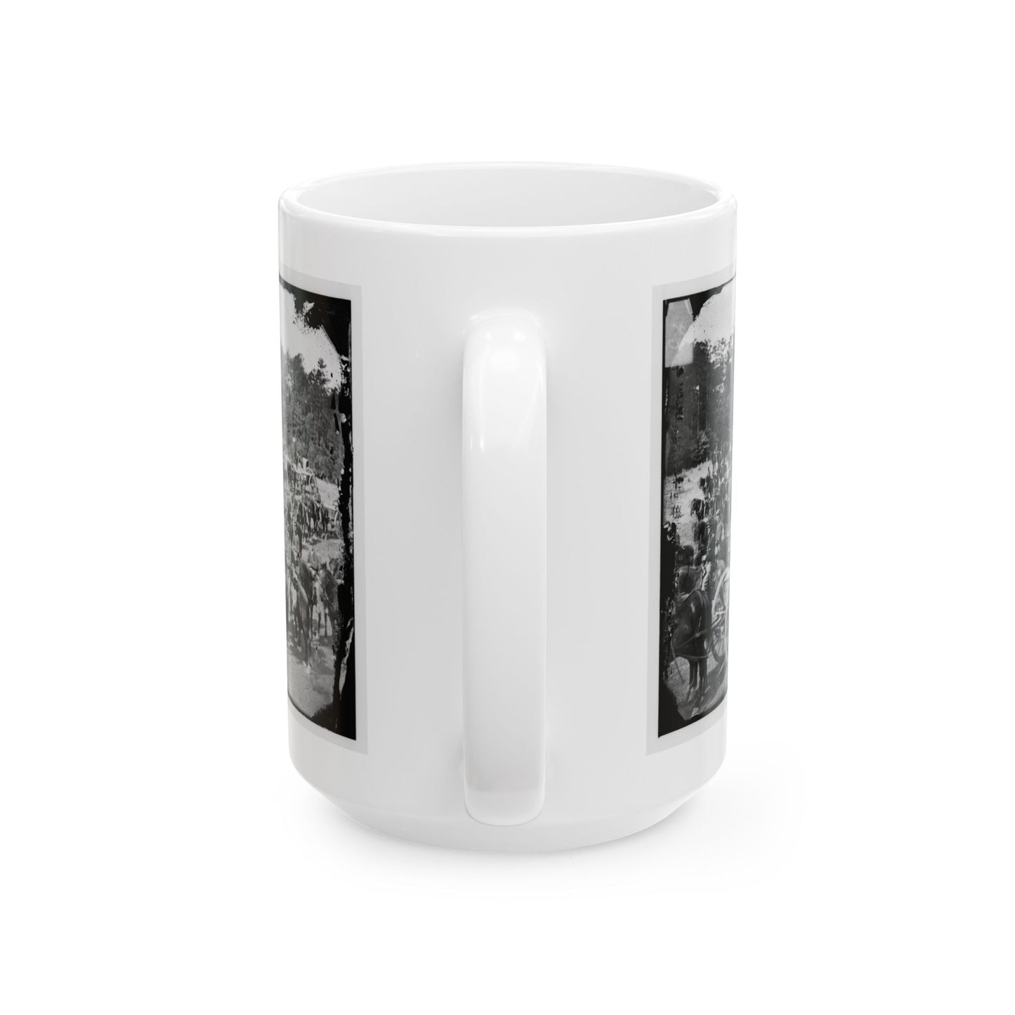 Fair Oaks, Va., Vicinity. Battery M., 2d U.S. Artillery, Commanded By Capt. Henry Benson (U.S. Civil War) White Coffee Mug