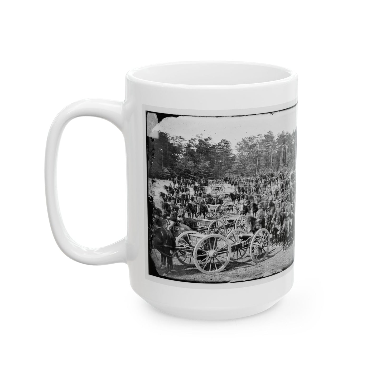 Fair Oaks, Va., Vicinity. Battery M., 2d U.S. Artillery, Commanded By Capt. Henry Benson (U.S. Civil War) White Coffee Mug