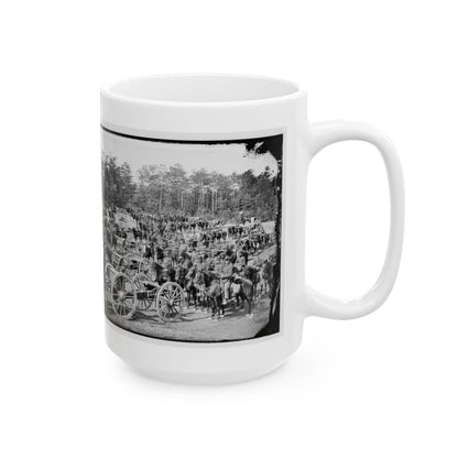 Fair Oaks, Va., Vicinity. Battery M., 2d U.S. Artillery, Commanded By Capt. Henry Benson (U.S. Civil War) White Coffee Mug