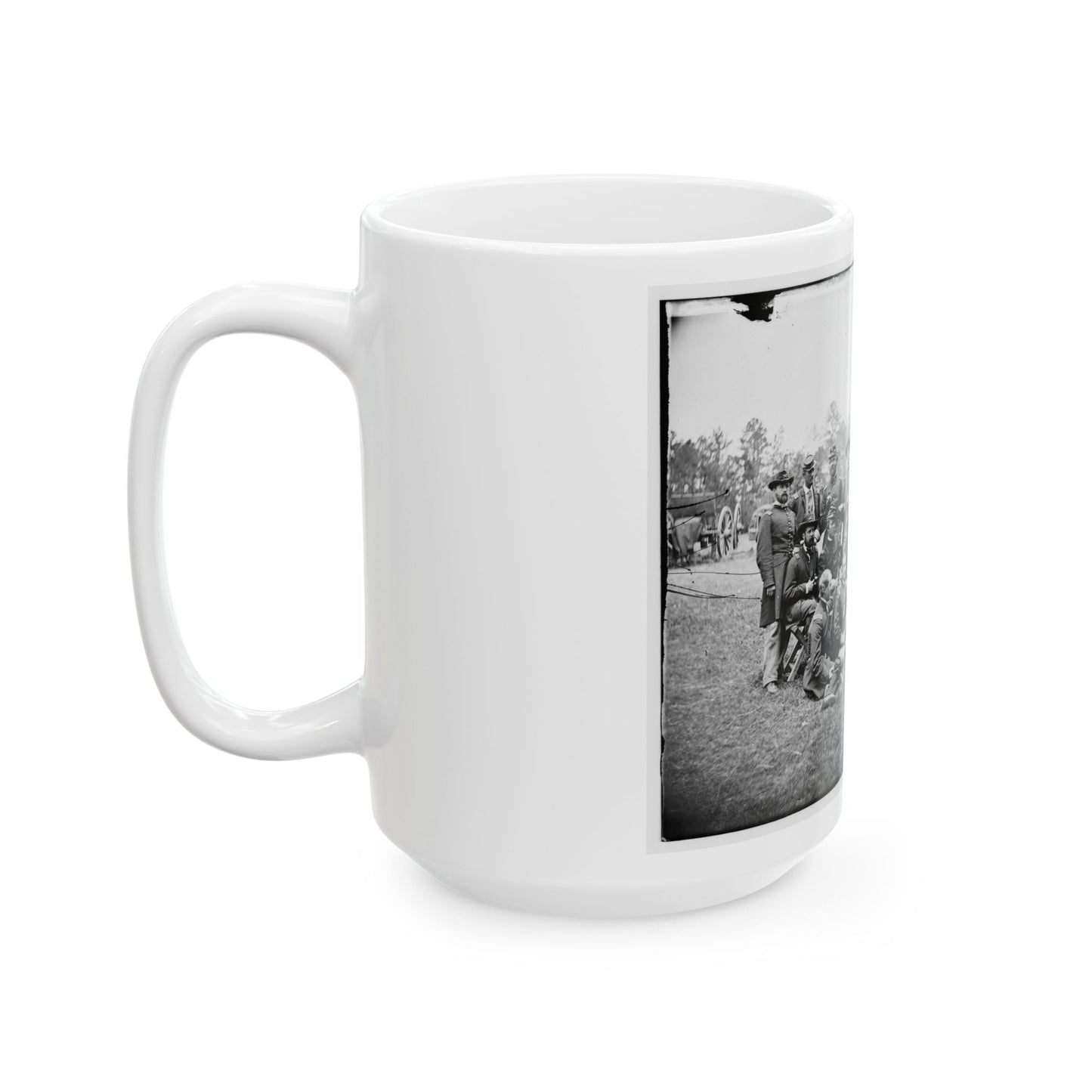 Fair Oaks, Va., Vicinity. Brigade Officers Of The Horse Artillery Commanded By Lt. Col. William Hays (U.S. Civil War) White Coffee Mug