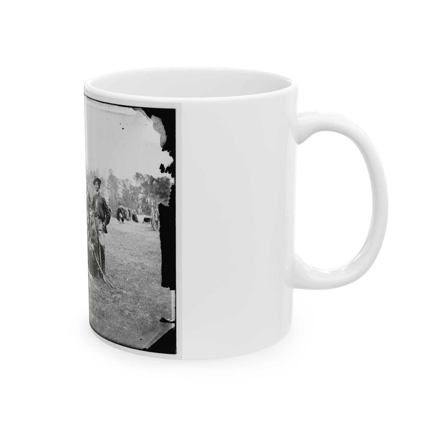 Fair Oaks, Va., Vicinity. Brigade Officers Of The Horse Artillery Commanded By Lt. Col. William Hays (U.S. Civil War) White Coffee Mug