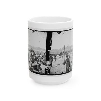 Fair Oaks, Va., Vicinity. Capt. Rufus D. Pettit's Battery B, 1st New York Light Artillery, In Fort Richardson (U.S. Civil War) White Coffee Mug