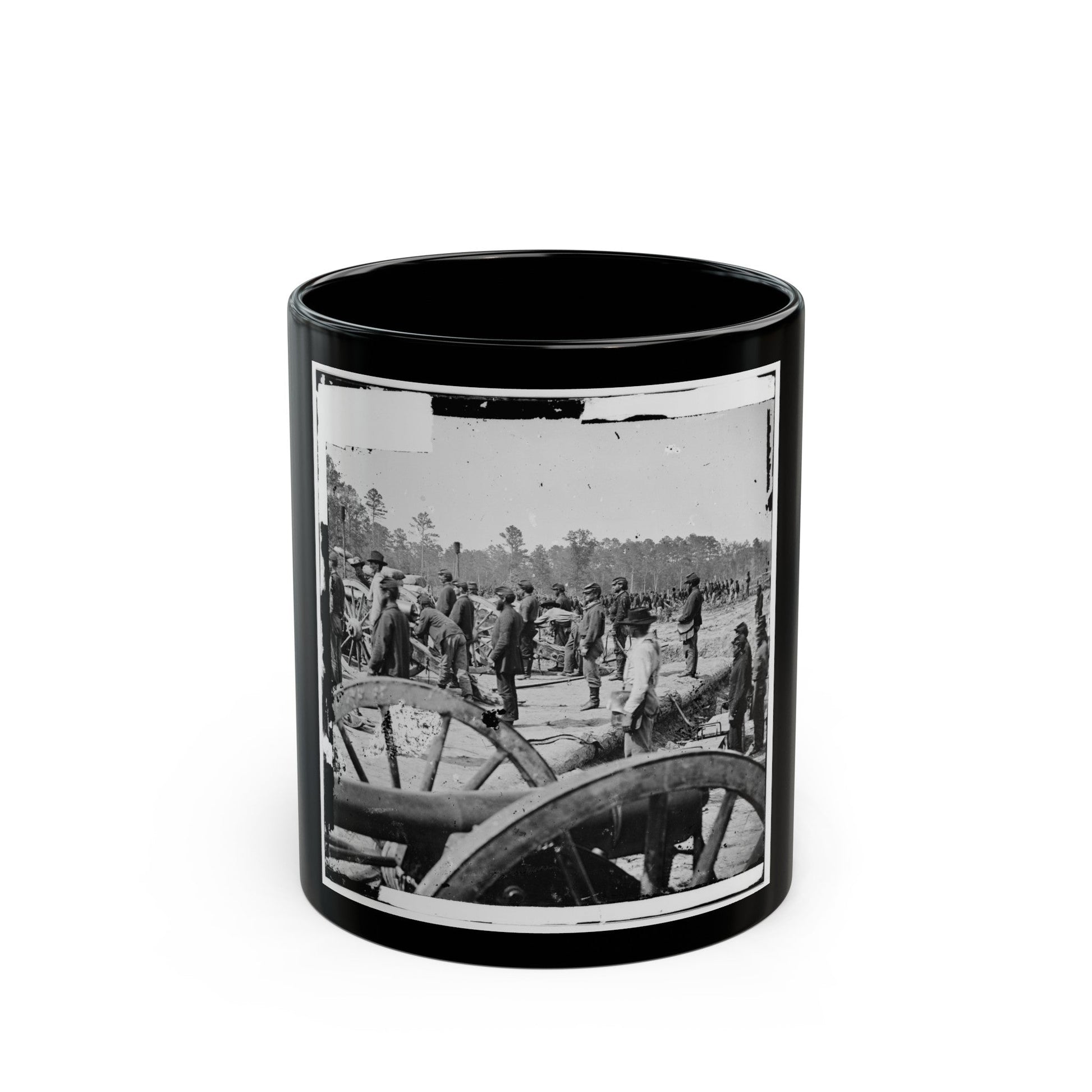 Fair Oaks, Va., Vicinity. Federal Battery (U.S. Civil War) Black Coffee Mug-11oz-The Sticker Space