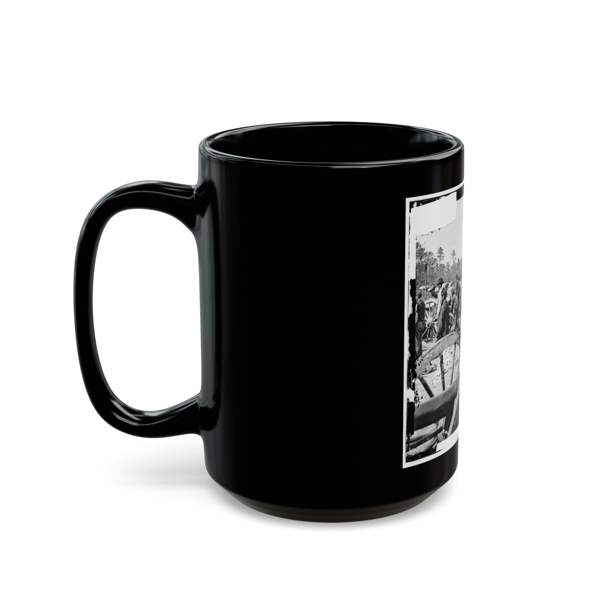 Fair Oaks, Va., Vicinity. Federal Battery (U.S. Civil War) Black Coffee Mug-The Sticker Space