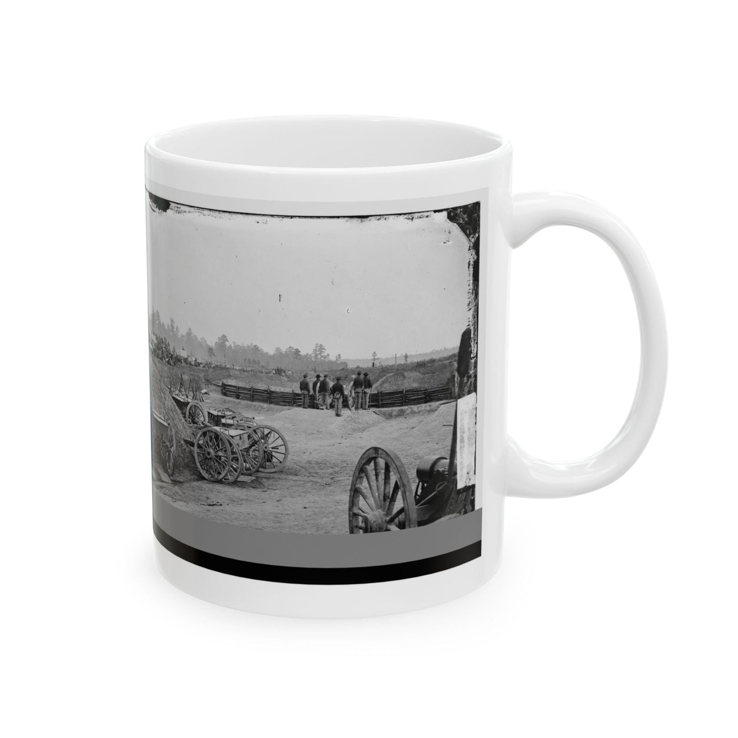 Fair Oaks, Va., Vicinity. Fort Richardson And Adjacent Encampment (U.S. Civil War) White Coffee Mug