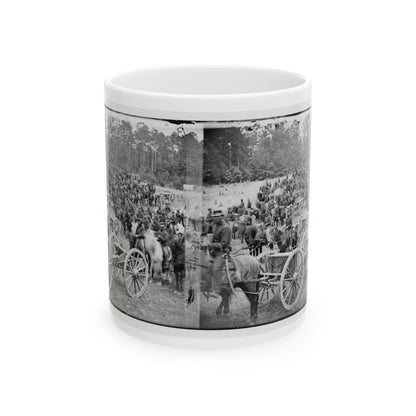 Fair Oaks, Va., Vicinity. Horatio G. Gibson's C And G Batteries (U.S. Civil War) White Coffee Mug