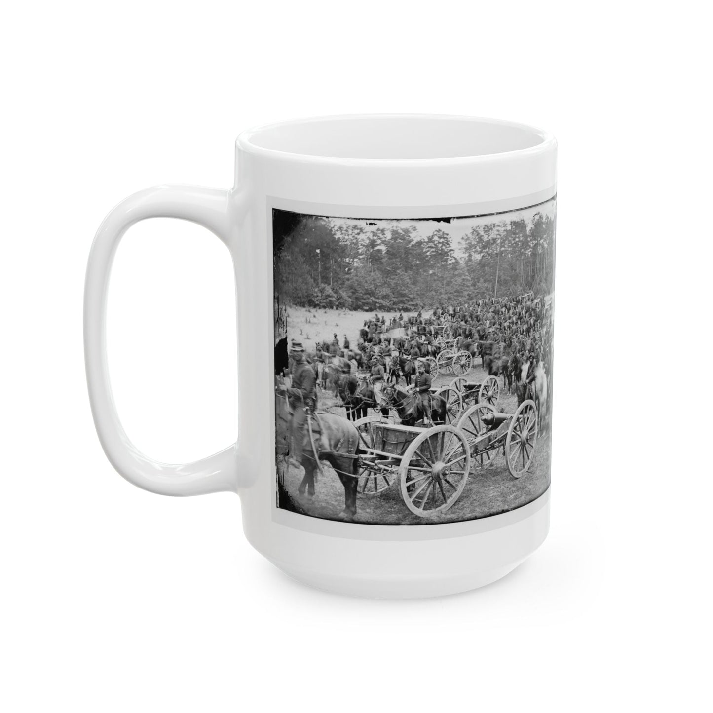 Fair Oaks, Va., Vicinity. Horatio G. Gibson's C And G Batteries (U.S. Civil War) White Coffee Mug