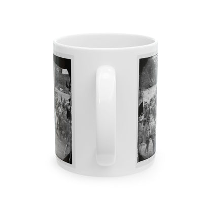 Fair Oaks, Va., Vicinity. Horatio G. Gibson's C And G Batteries (U.S. Civil War) White Coffee Mug