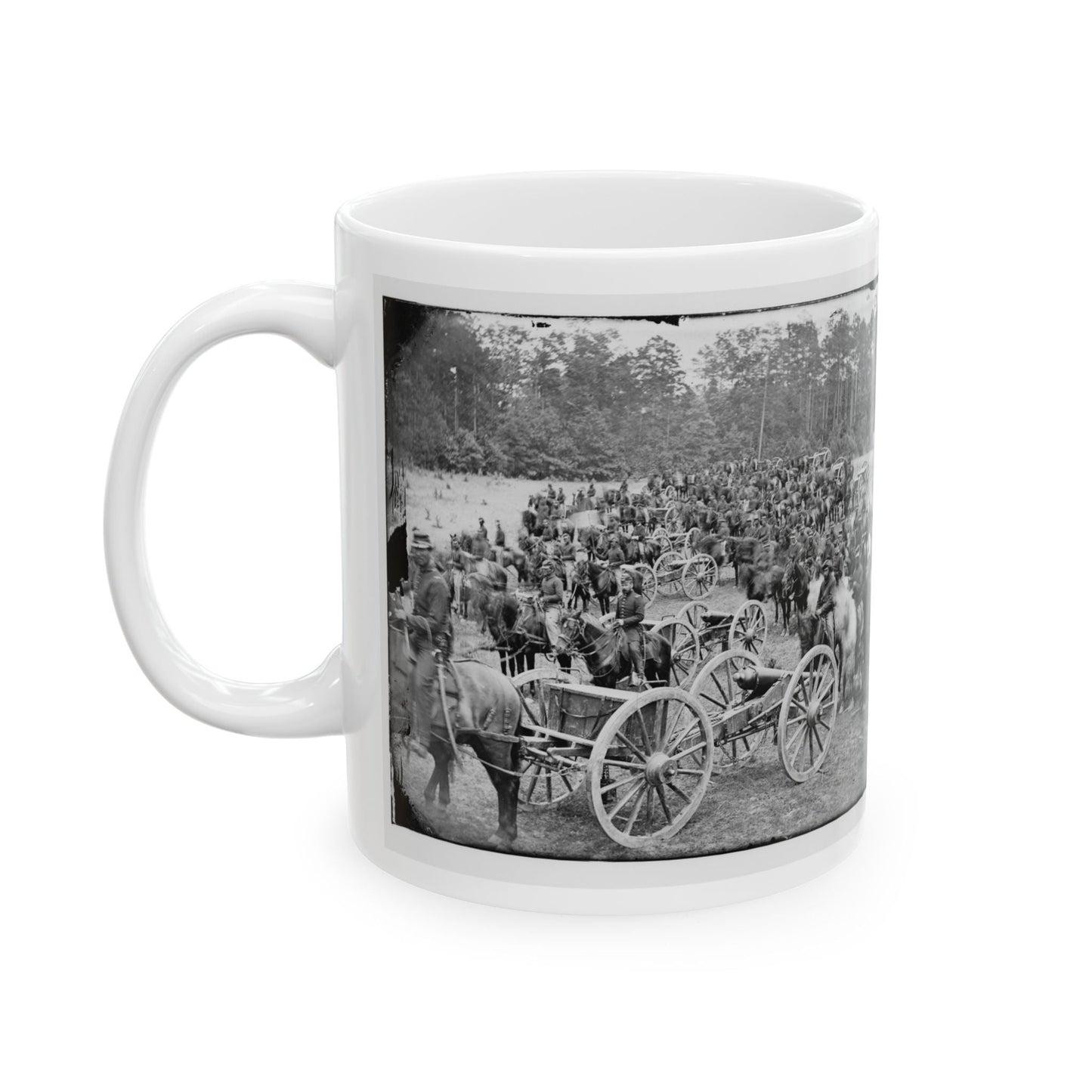 Fair Oaks, Va., Vicinity. Horatio G. Gibson's C And G Batteries (U.S. Civil War) White Coffee Mug