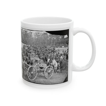 Fair Oaks, Va., Vicinity. Horatio G. Gibson's C And G Batteries (U.S. Civil War) White Coffee Mug