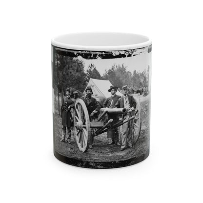 Fair Oaks, Va., Vicinity. Lt. Robert Clarke, Capt. John C. Tidball, Lt. William N. Dennison, And Capt. Alexander C.M. Pennington (U.S. Civil War) White Coffee Mug