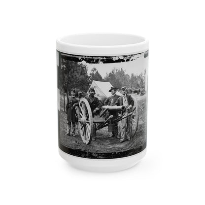 Fair Oaks, Va., Vicinity. Lt. Robert Clarke, Capt. John C. Tidball, Lt. William N. Dennison, And Capt. Alexander C.M. Pennington (U.S. Civil War) White Coffee Mug