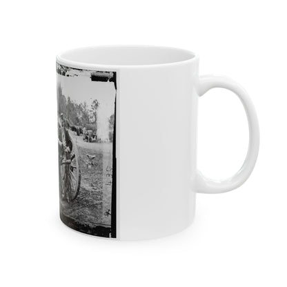 Fair Oaks, Va., Vicinity. Lt. Robert Clarke, Capt. John C. Tidball, Lt. William N. Dennison, And Capt. Alexander C.M. Pennington (U.S. Civil War) White Coffee Mug